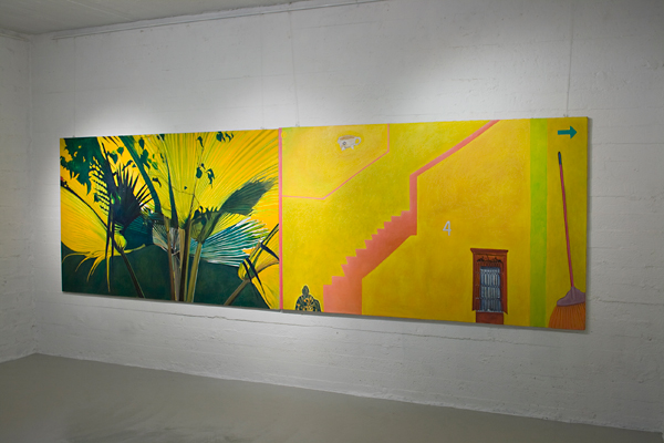 Auringossa,diptyykki 2x(130x210cm), Galleria Rongassa 2010